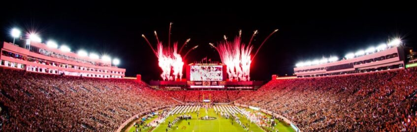 Doak Campbell Stadium at night